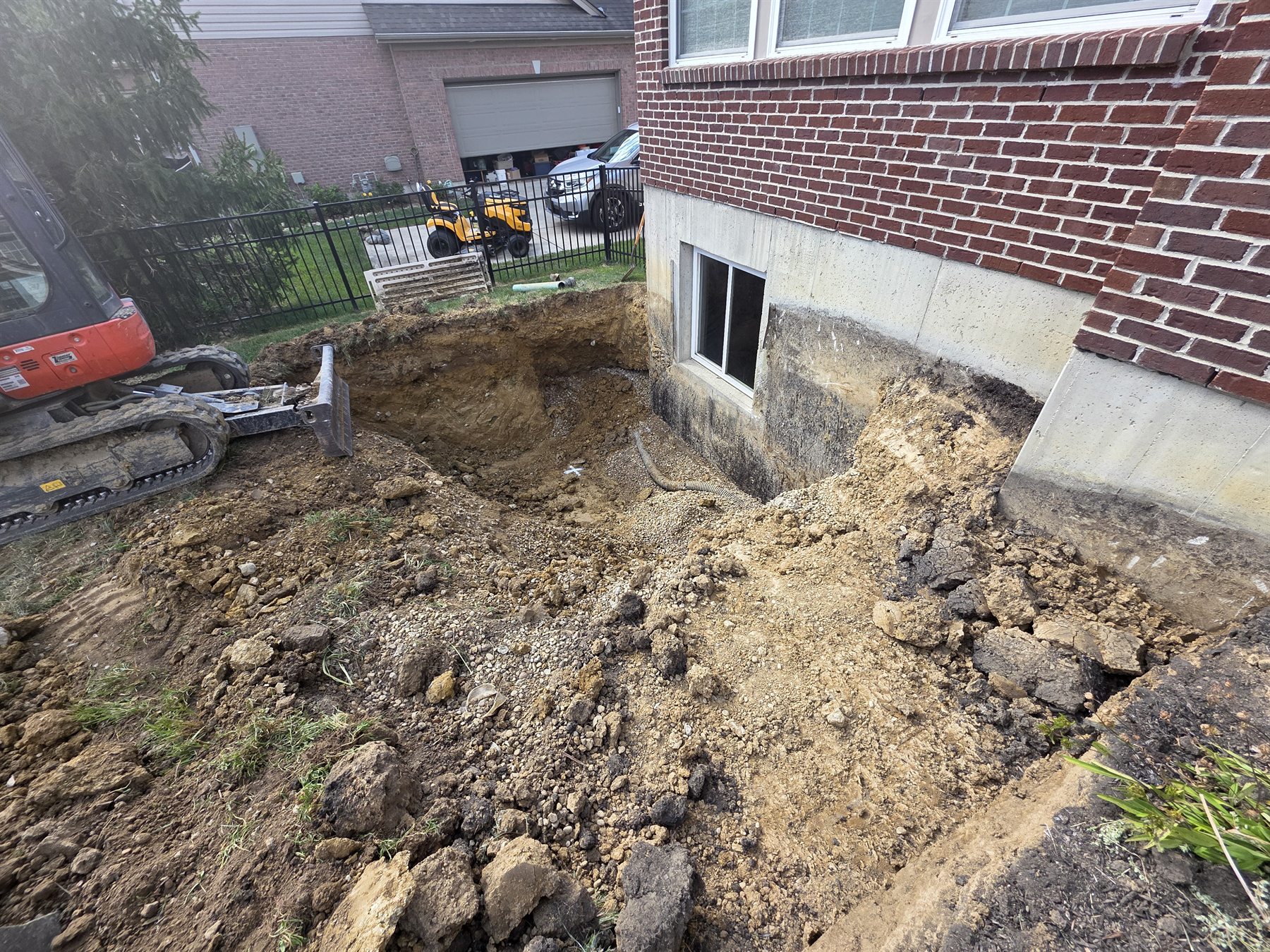 K4 basement walkout construction photo 4 of 33