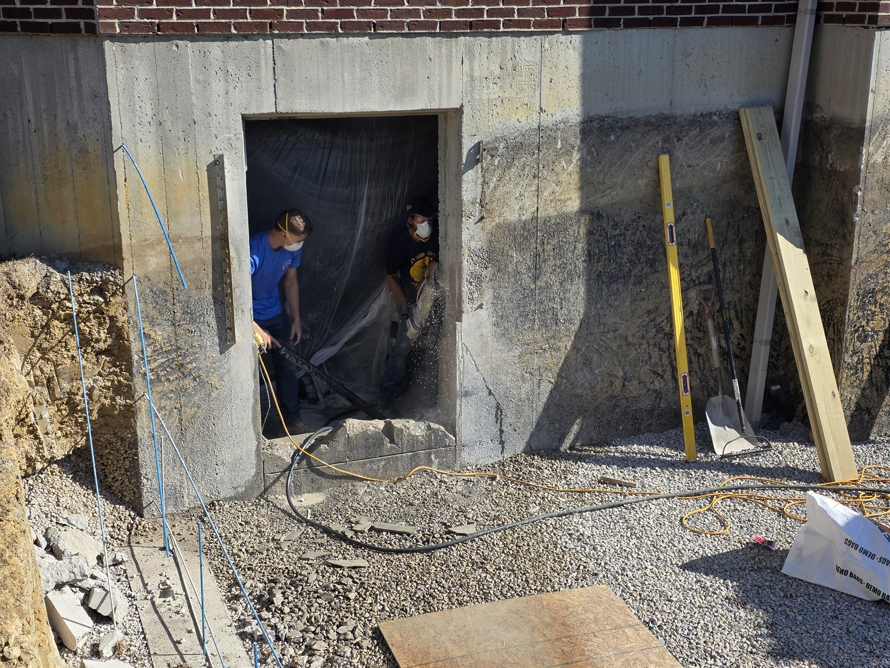 K4 basement walkout construction photo 13 of 33