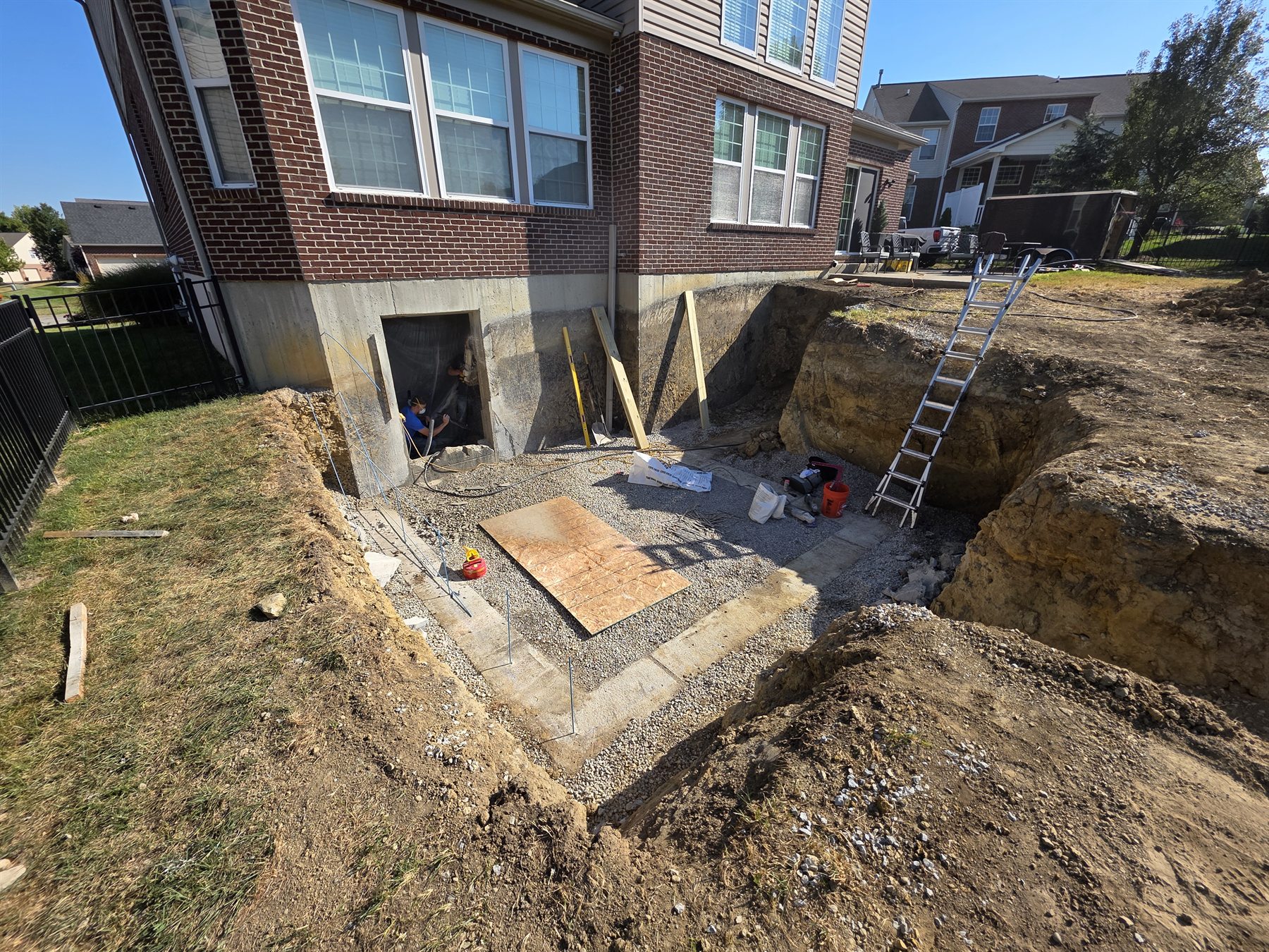 K4 basement walkout construction photo 14 of 33