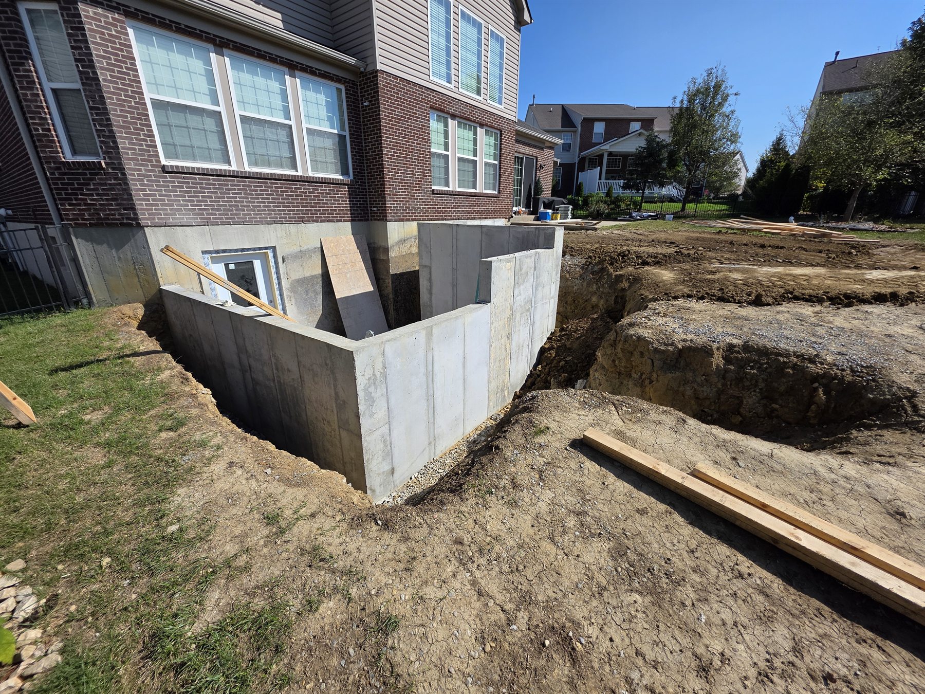 K4 basement walkout construction photo 17 of 33