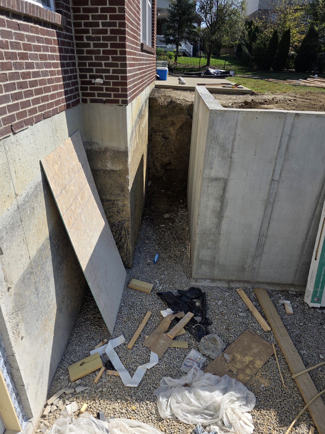 K4 basement walkout construction photo 19 of 33