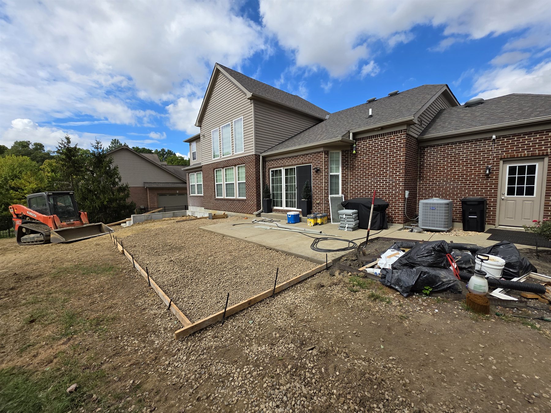 K4 basement walkout construction photo 20 of 33