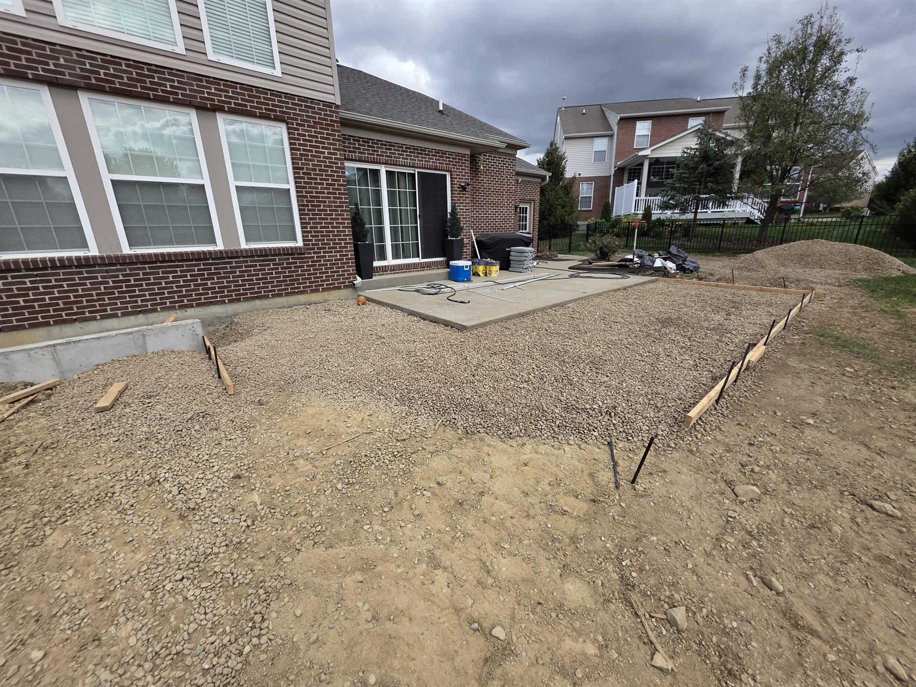 K4 basement walkout construction photo 22 of 33